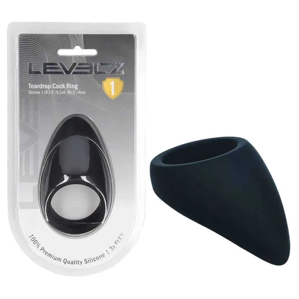 Shop affordable quality LEVELZ Teardrop Silicone Cock Ring - Cock Ring - Discreet Intimate Essentials - COCK RINGS - Shots Toys
