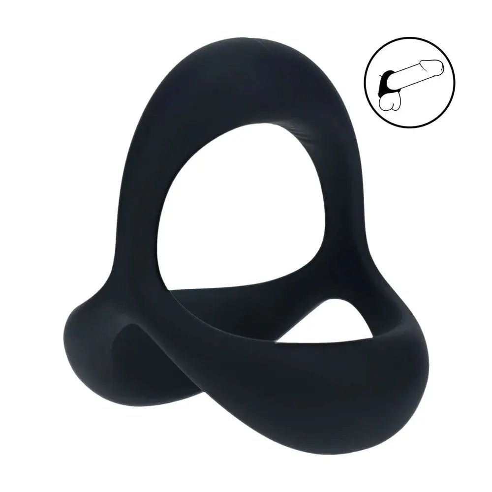 Shop affordable quality LEVELZ Tri O Ergo Silicone Cock Ring - Cock & Balls Rings - Discreet Intimate Essentials - COCK RINGS - Shots Toys