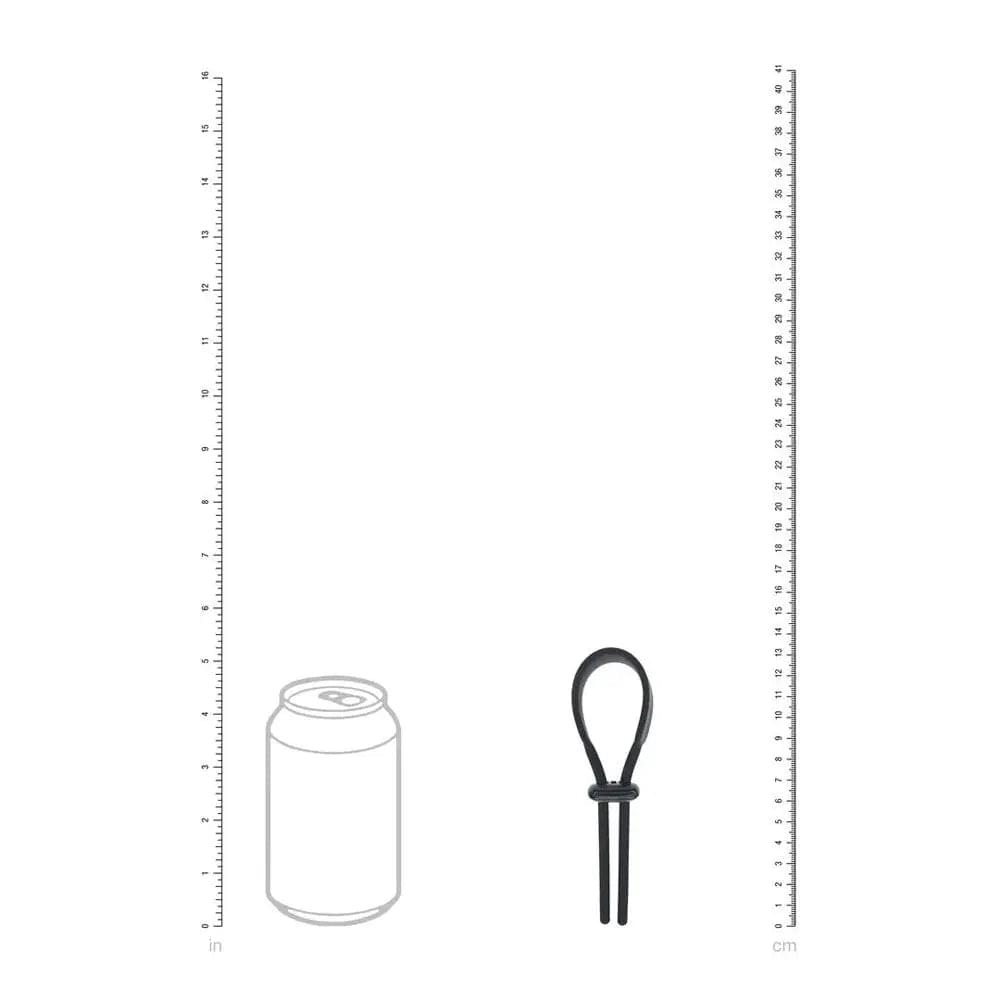 LEVELZ Wide Adjustable Silicone Lasso Cock Ring -  Adjustable Cock Ring Shots Toys Discreet Intimate Essentials.