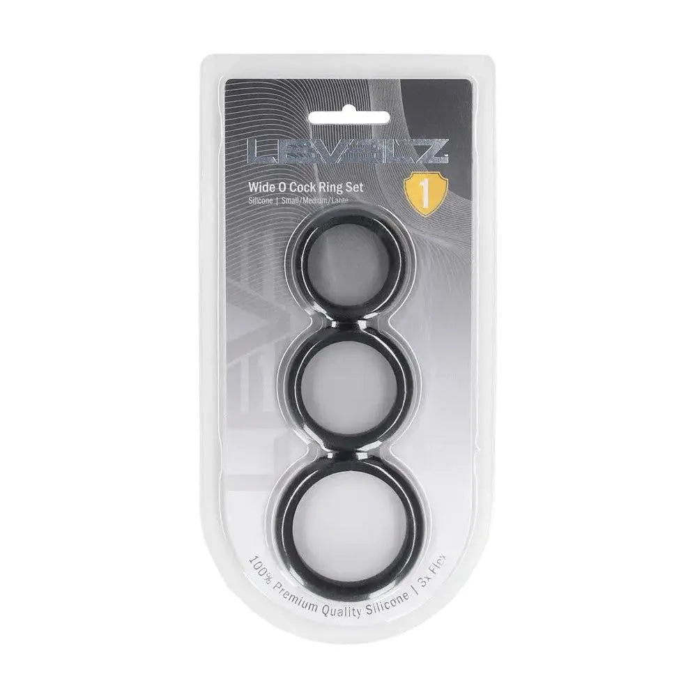 Shop affordable quality LEVELZ Wide O Silicone Cock Ring Set of 3 - S/M/L - Cock Rings - Set of 3 Sizes - Discreet Intimate Essentials - COCK RINGS - Shots Toys