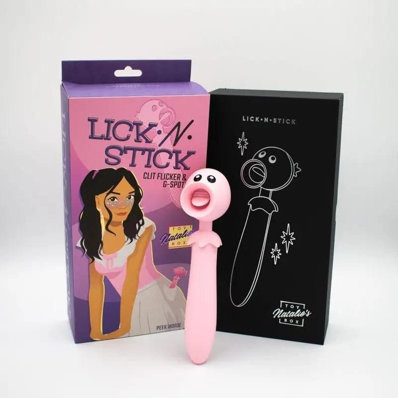 Lick N' Stick Clit Flicker G-Spot Vibrator Natalies Toy Box Discreet Intimate Essentials.