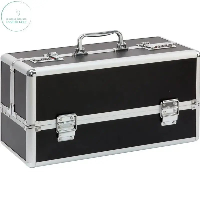 Lockable Large Vibrator Case Black BMS Discreet Intimate Essentials.