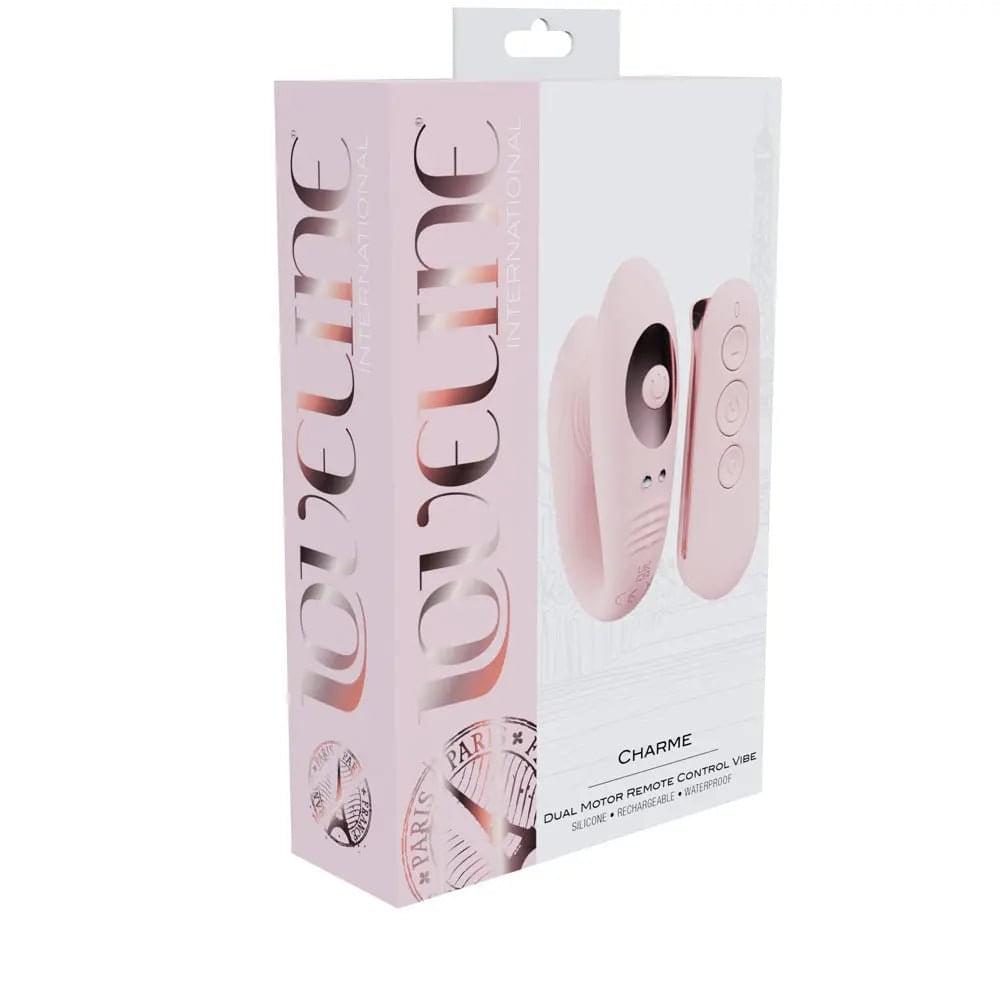 LOVELINE Charme Dual Motor Vibe -  USB Rechargeable Dual Motor Vibrator with Wireless Remote Shots Toys Discreet Intimate Essentials.