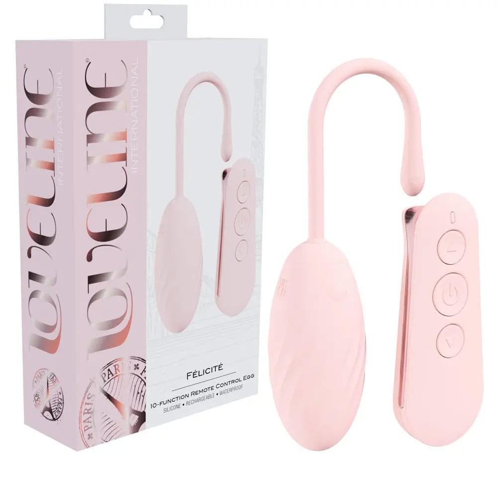 LOVELINE Felicite -  -  USB Rechargeable Vibrating Egg with Wireless Remote Shots Toys Discreet Intimate Essentials.