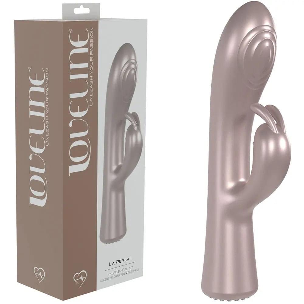 LOVELINE La Perla I -  - Pearlescent  19.2 cm USB Rechargeable Rabbit Vibrator Shots Toys Discreet Intimate Essentials.
