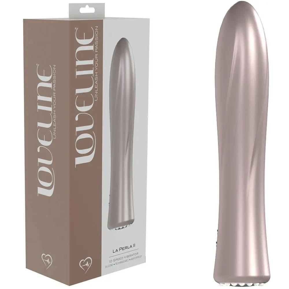 LOVELINE La Perla II -  - Pearlescent  19.2 cm USB Rechargeable Vibrator Shots Toys Discreet Intimate Essentials.