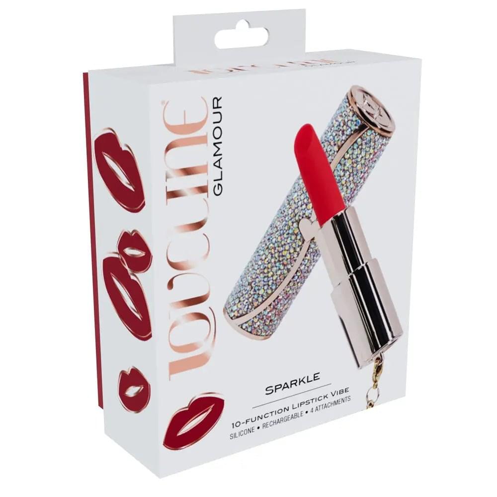 LOVELINE Sparkle -  8.3 cm USB Rechargeable Lipstick Vibrator Shots Toys Discreet Intimate Essentials.
