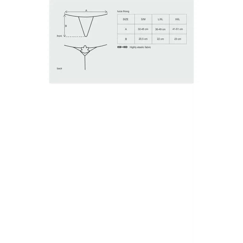 Luiza Thong Red Obsessive Discreet Intimate Essentials.