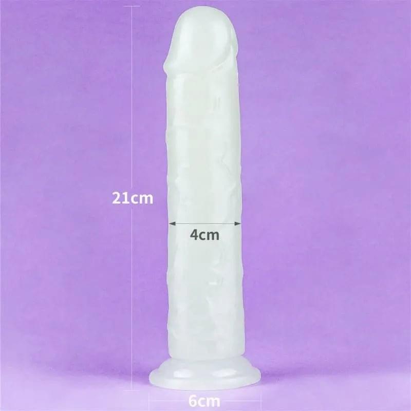 Lumino Play Dildo 8in Lovetoy Discreet Intimate Essentials.