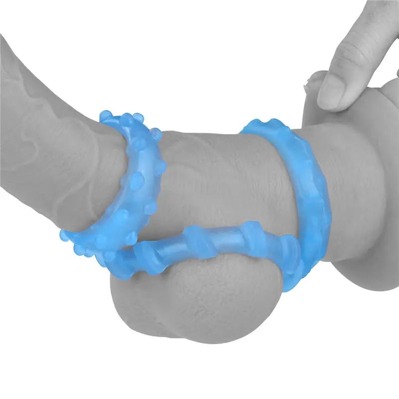 Shop affordable quality Lumino Play Penis Rings 3 Pack - Glow in the Dark Cock Rings - Set of 3 - Discreet Intimate Essentials - COCK RINGS - Lovetoy