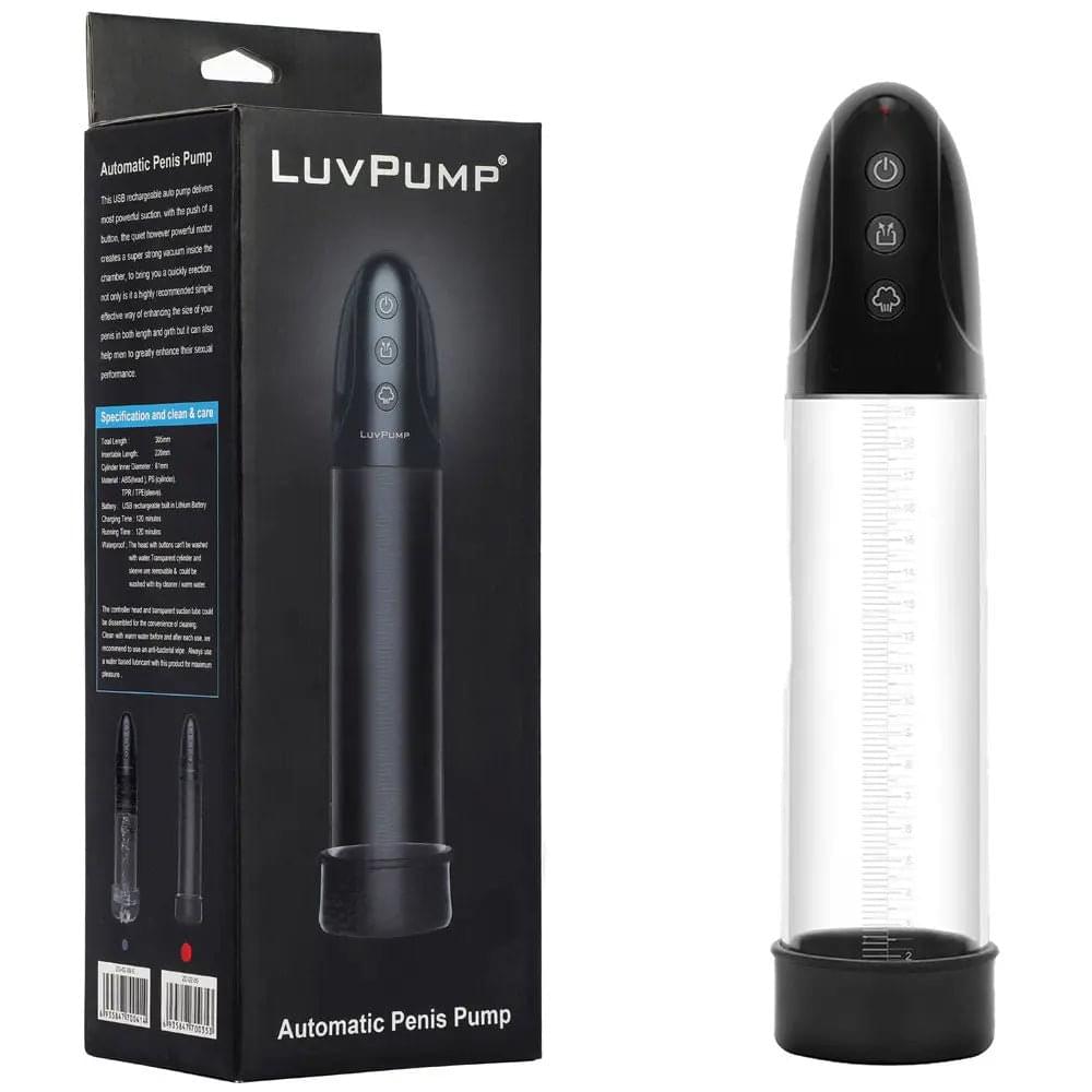 LuvPump Automatic Penis Pump -  USB Rechargeable Automatic Penis Pump LuvPump Discreet Intimate Essentials.