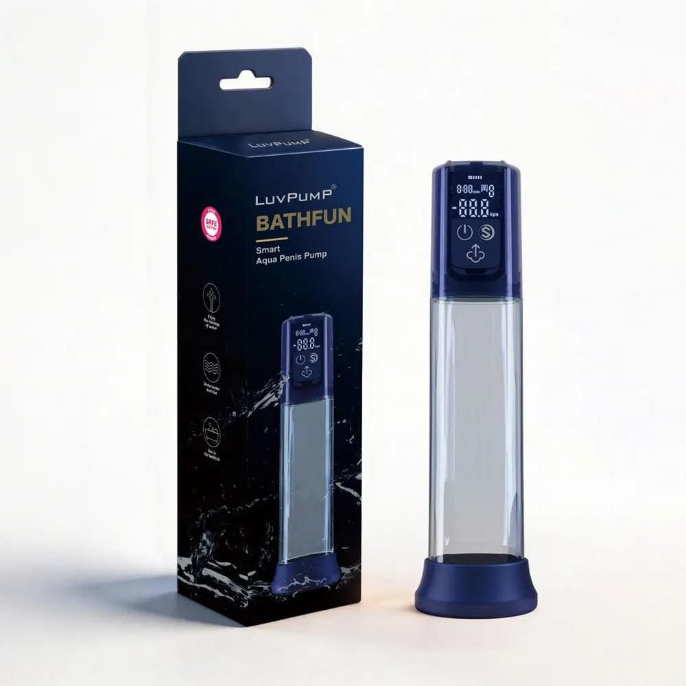 LuvPump Bathfun Smart Aqua Penis Pump -  USB-C Rechargeable Waterproof Automatic Penis Pump LuvPump Discreet Intimate Essentials.