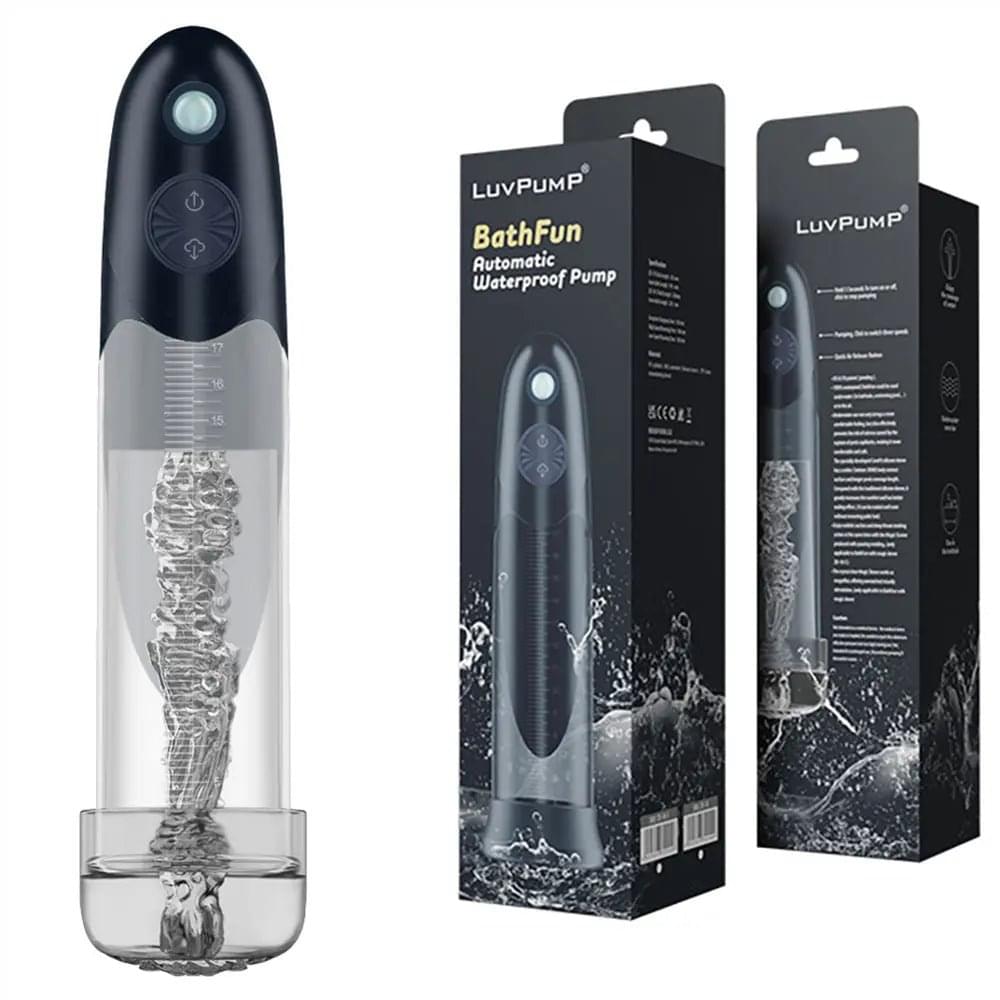 LuvPump BathFun - USB Rechargeable Waterproof Automatic Penis Pump LuvPump Discreet Intimate Essentials.