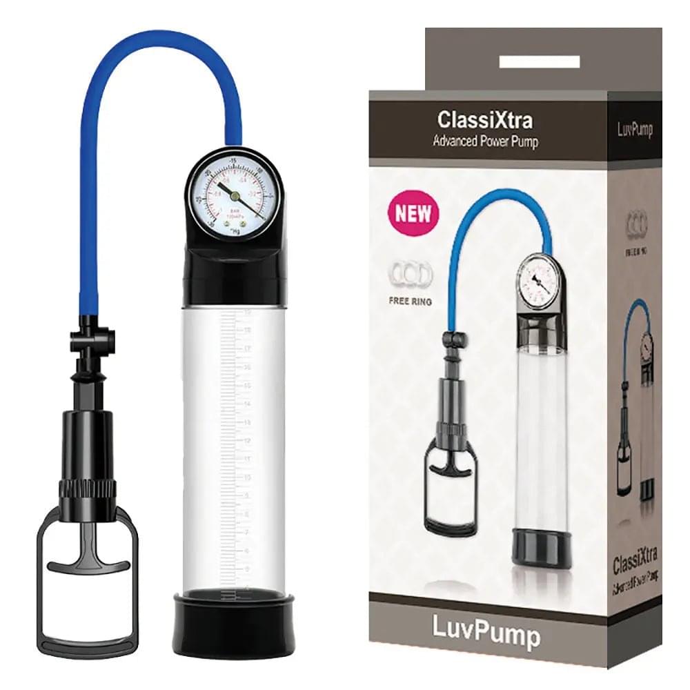 LuvPump ClassiXtra Advanced Power Pump -  Penis Pump with Pressure Gauge LuvPump Discreet Intimate Essentials.