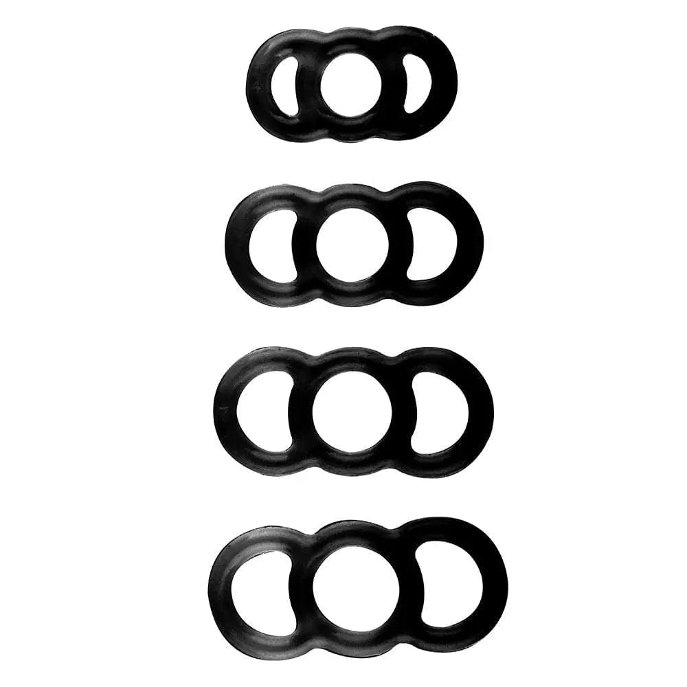 LuvPump ComFit Silicone Rings -  Silicone Rings - Set of 4 Sizes LuvPump Discreet Intimate Essentials.