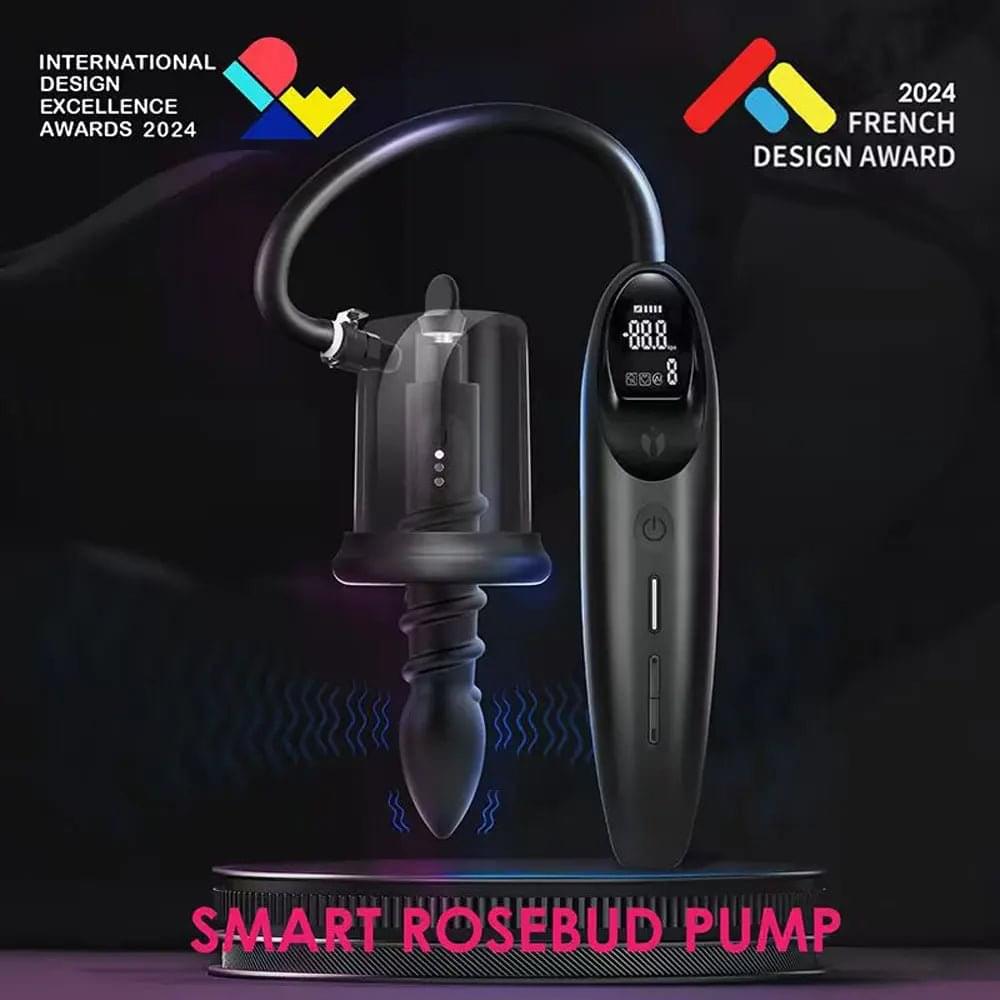 LuvPump RosCup Pro Smart Rosebud Pump -  USB Rechargeable Anal Pump with Vibrating Probe LuvPump Discreet Intimate Essentials.