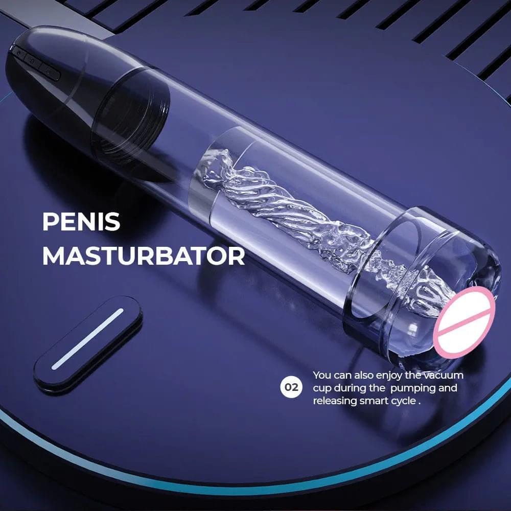 LuvPump Smart Penis Pump -  USB Rechargeable 2-in-1 Automatic Penis Pump LuvPump Discreet Intimate Essentials.