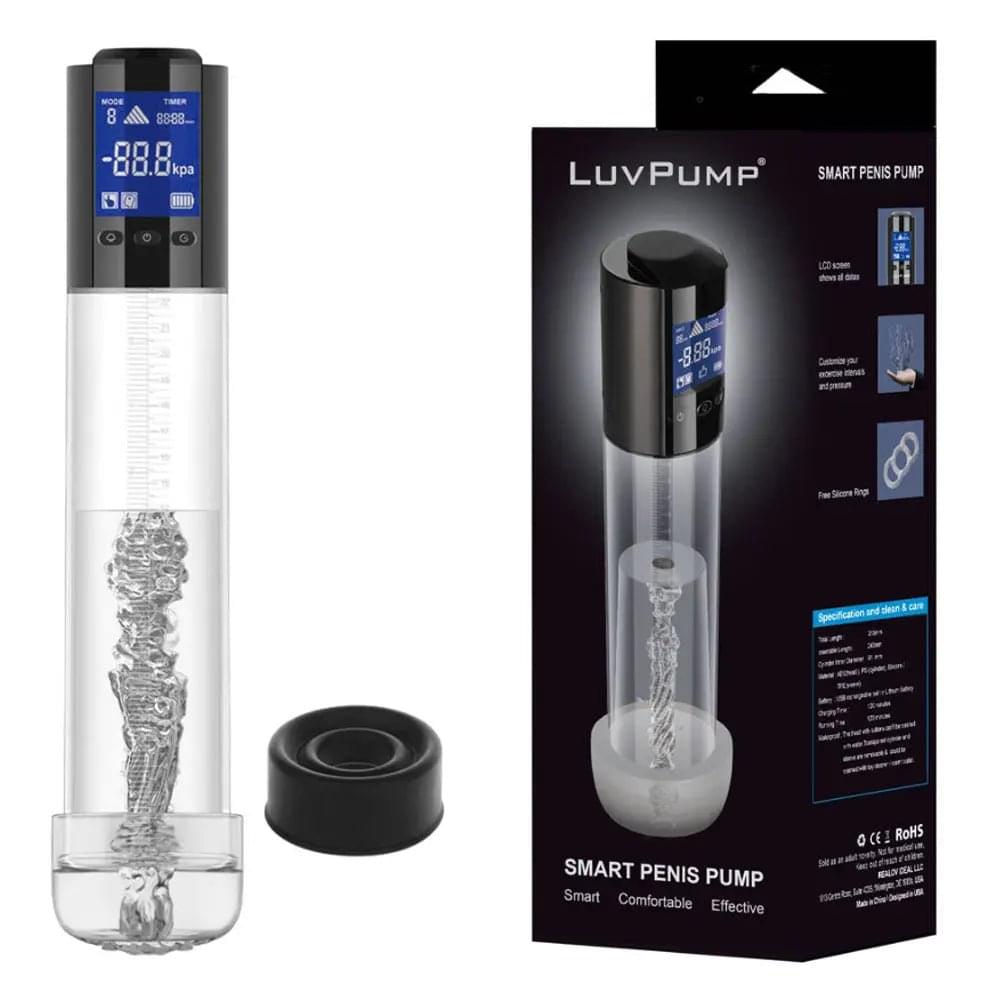 LuvPump Smart Penis Pump -  USB Rechargeable Automatic Penis Pump LuvPump Discreet Intimate Essentials.