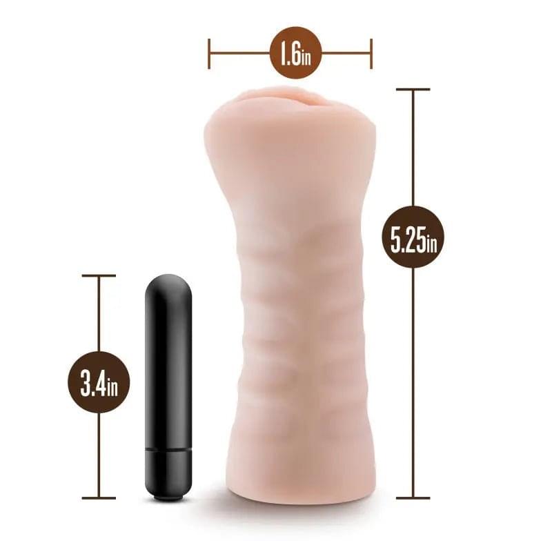 M for Men Ashley -  Vibrating Vagina Stroker Blush Novelties Discreet Intimate Essentials.