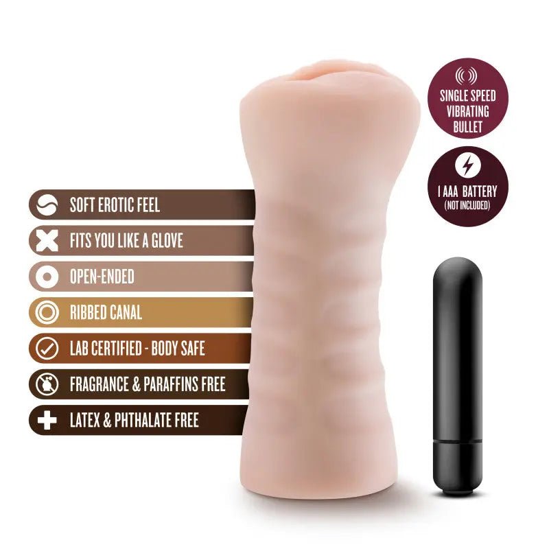 Shop affordable quality M for Men Ashley - Vibrating Vagina Stroker - Discreet Intimate Essentials - MASTURBATORS - Blush Novelties