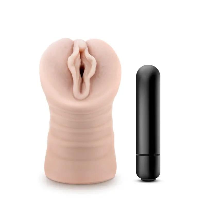 M for Men Ashley -  Vibrating Vagina Stroker Blush Novelties Discreet Intimate Essentials.