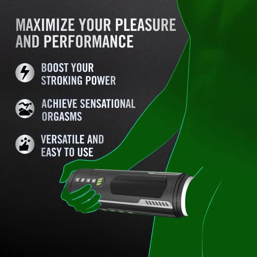 M For Men - Master Blaster - USB Rechargeable Vibrating & Sucking Auto Stroker Blush Novelties Discreet Intimate Essentials.