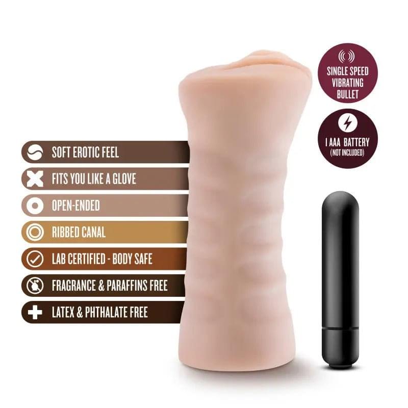 M for Men - Rain -  Vibrating Vagina Stroker Blush Novelties Discreet Intimate Essentials.