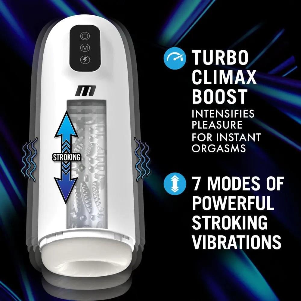M For Men Robo-Bator -  USB Rechargeable Vibrating Auto Stroker Blush Novelties Discreet Intimate Essentials.