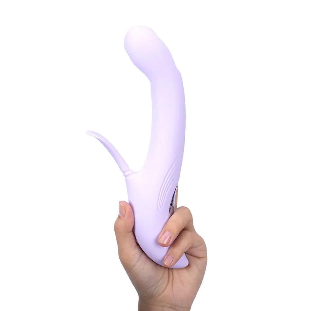 Maia CHARLI - Lavender 22.9 cm USB Rechargeable Flapping & Tapping Rabbit Vibrator Maia Toys Discreet Intimate Essentials.