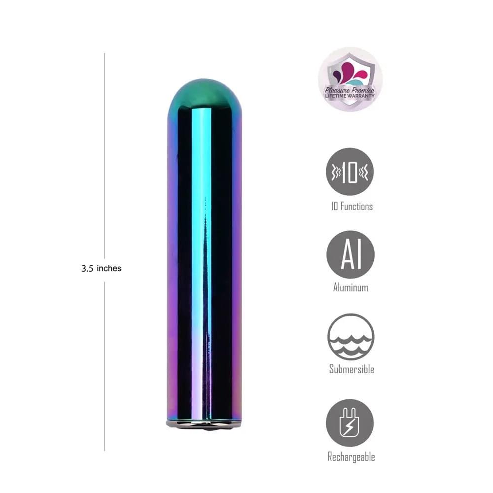 Maia COSMO - Metallic  8.9 cm USB Rechargeable Bullet Maia Toys Discreet Intimate Essentials.