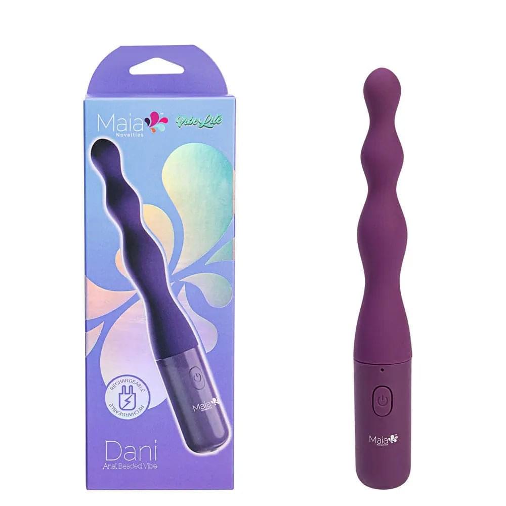 Maia DANI -  17.8 cm USB Rechargeable Beaded Vibrator Maia Toys Discreet Intimate Essentials.