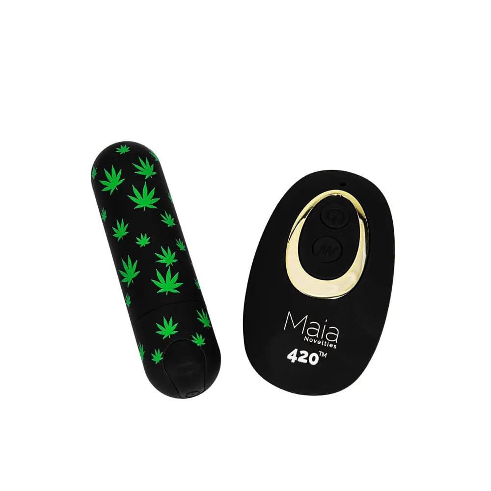 Maia DATE NIGHT 420 PANTY VIBE - L/XL -  L/XL 420 Panty with  USB Rechargeable Bullet & Remote Maia Toys Discreet Intimate Essentials.