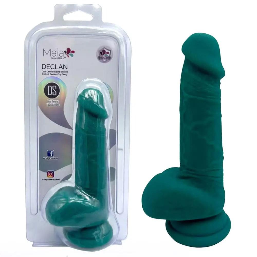 Maia DECLAN -  -  16.5 cm Dual Density Dong Maia Toys Discreet Intimate Essentials.