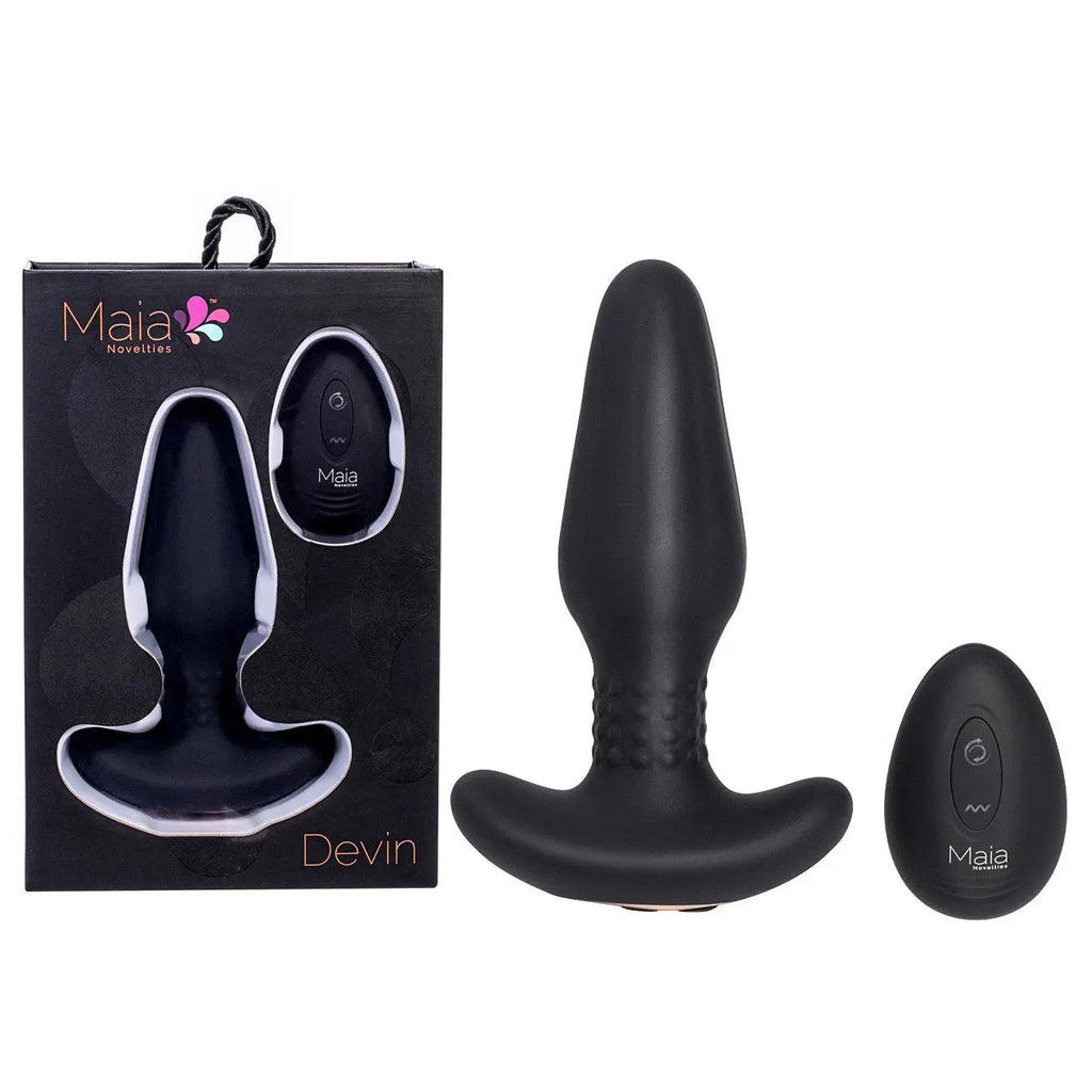 Shop affordable quality Maia DEVIN - USB Rechargeable Vibrating Butt Plug - Discreet Intimate Essentials - ANAL TOYS - Maia Toys