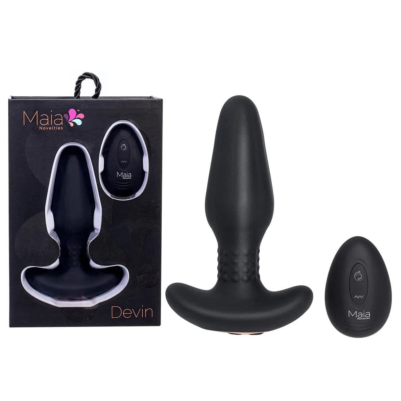 Maia DEVIN -  USB Rechargeable Vibrating Butt Plug Maia Toys Discreet Intimate Essentials.
