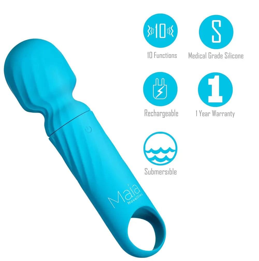 Maia DOLLY -  -  12.7 cm USB Rechargeable Massage Wand Maia Toys Discreet Intimate Essentials.