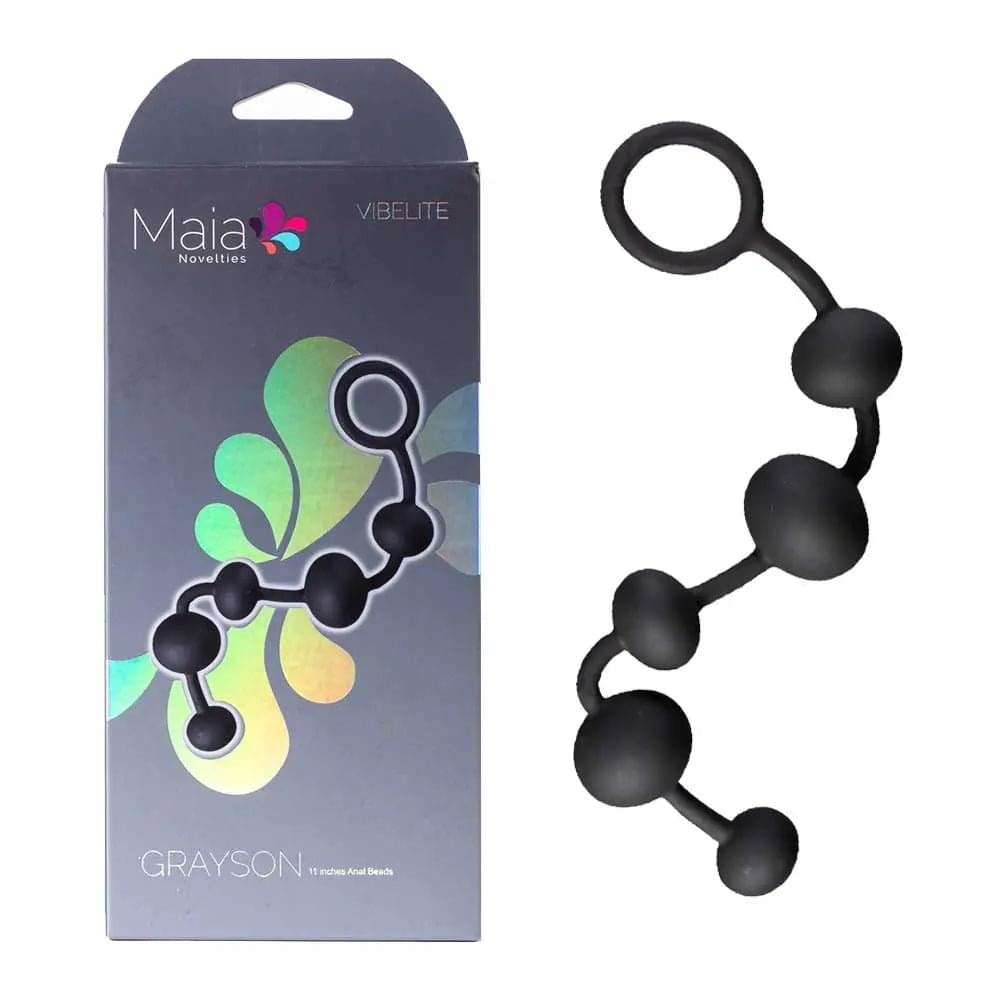 Maia GRAYSON -  16.5 cm Anal Beads Maia Toys Discreet Intimate Essentials.