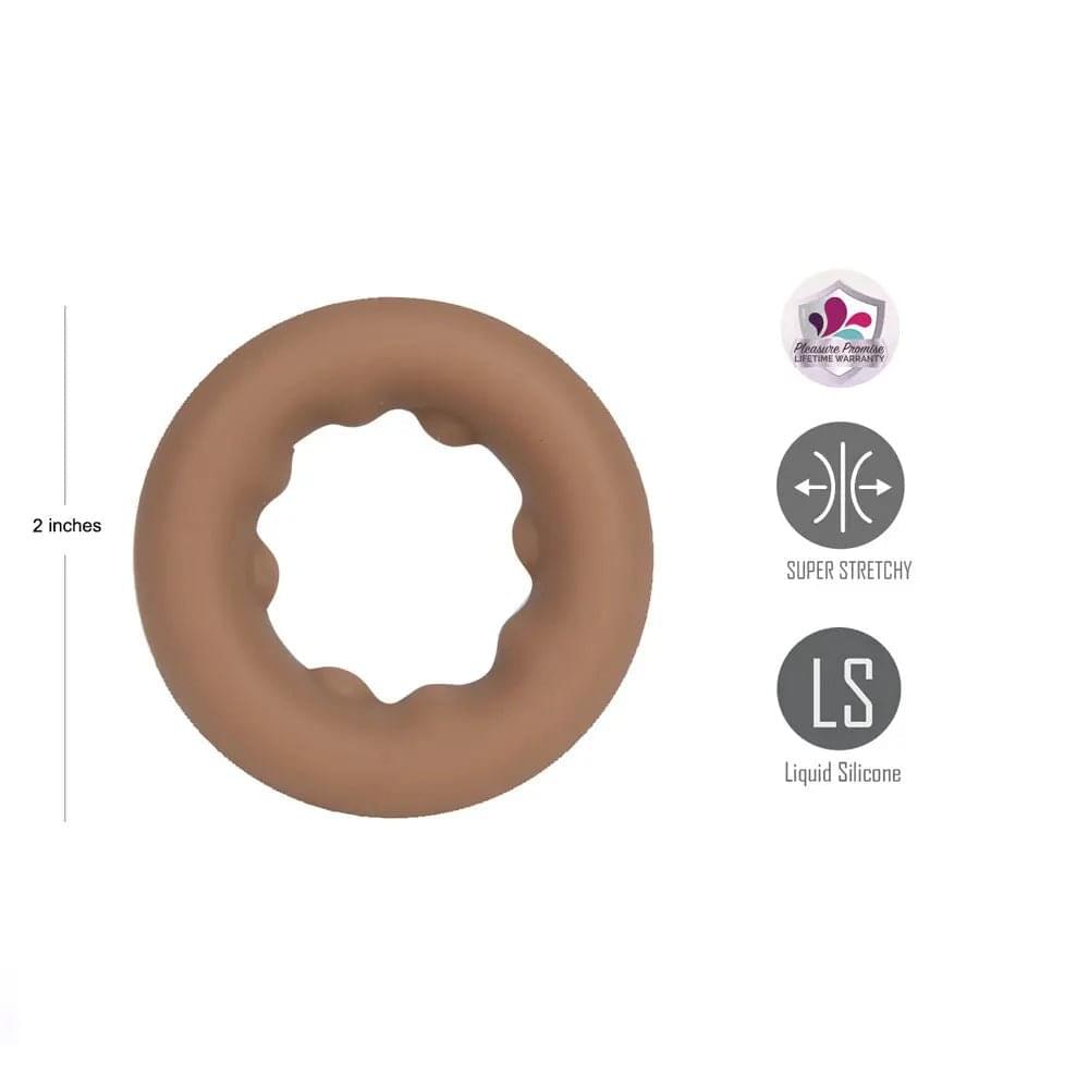 Maia GUNNER - Caramel - Tan Brown Cock Ring Maia Toys Discreet Intimate Essentials.