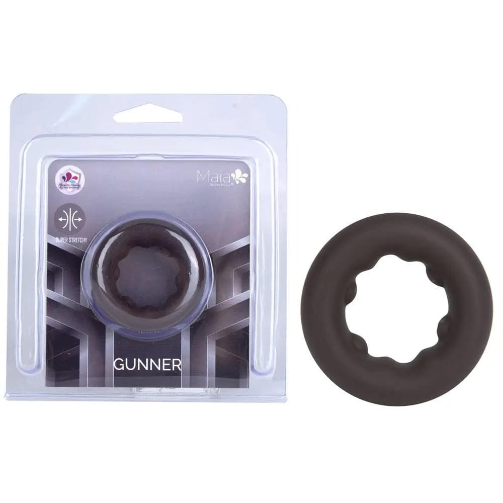 Maia GUNNER - Chocolate - Dark  Cock Ring Maia Toys Discreet Intimate Essentials.