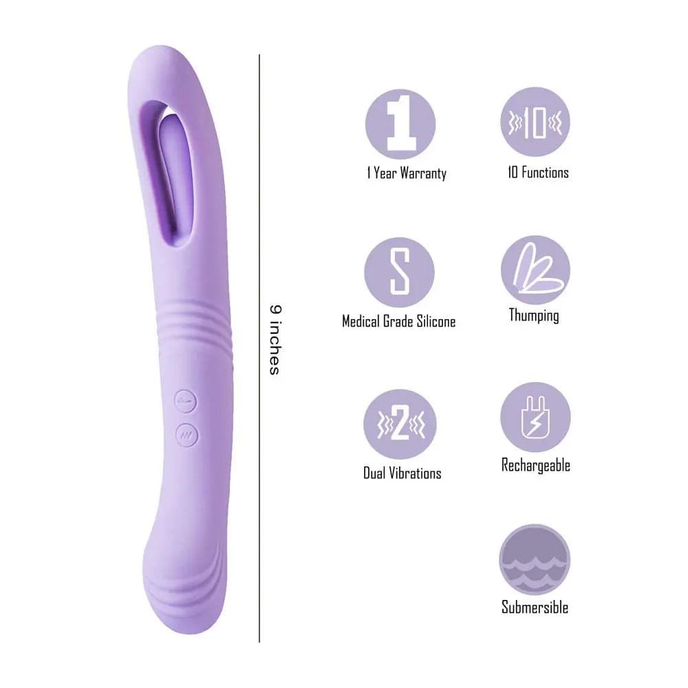 Maia HARPER -  24.1 cm USB Rechargeable Vibrator Maia Toys Discreet Intimate Essentials.