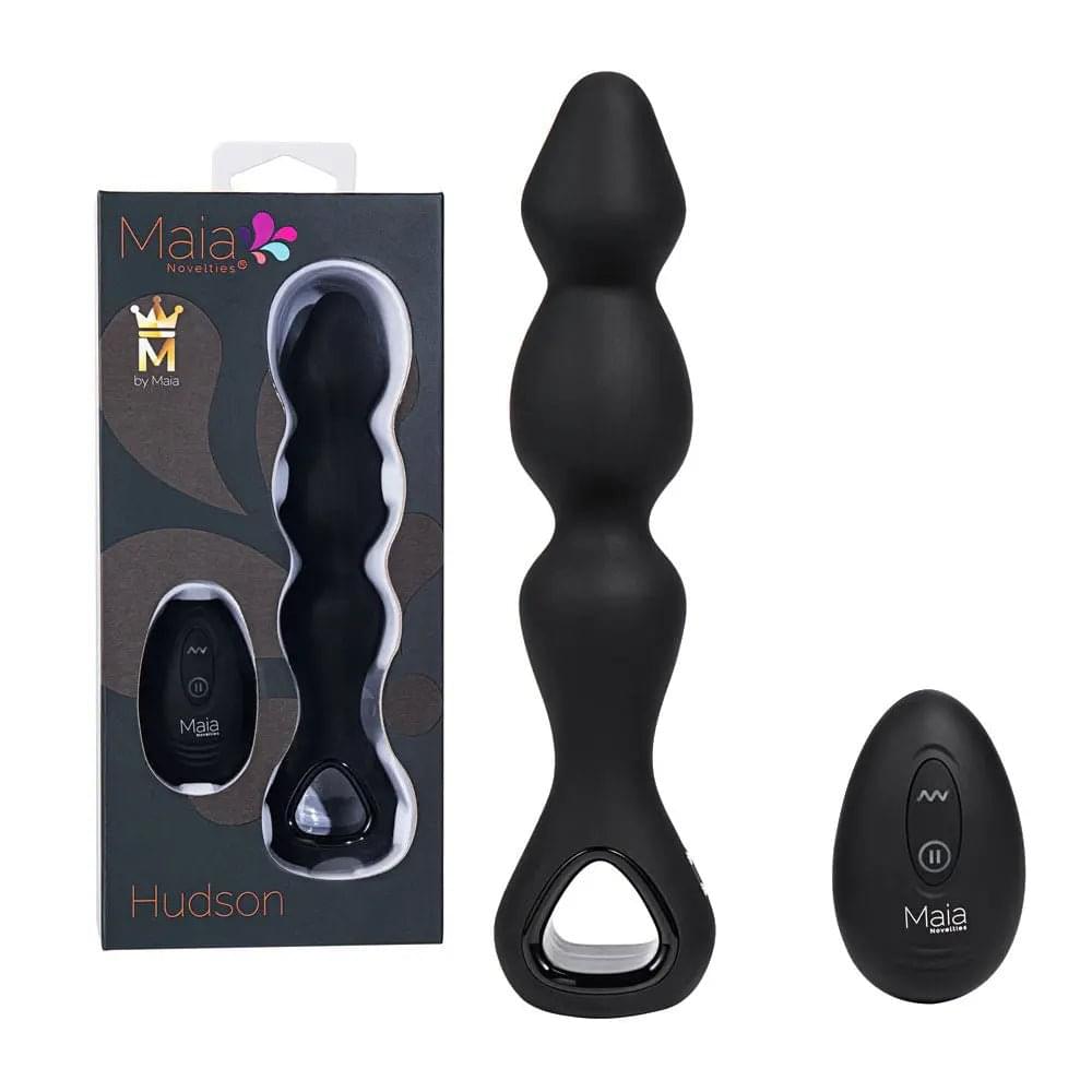 Maia HUDSON -  19 cm USB Rechargeable Anal Vibrator with Wireless Remote Maia Toys Discreet Intimate Essentials.