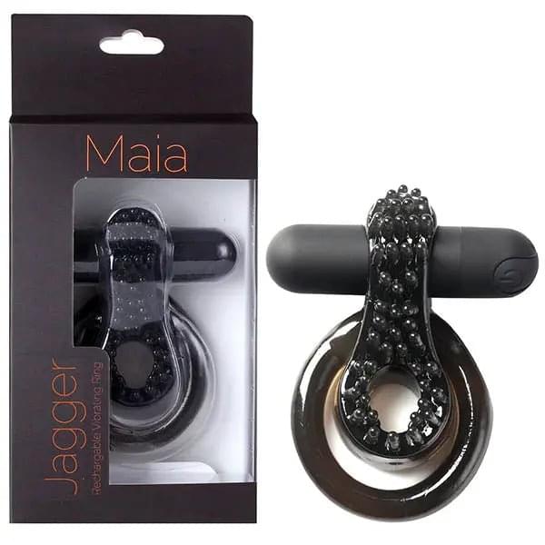 Maia Jagger -  USB Rechargeable Vibrating Cock & Ball Ring Maia Toys Discreet Intimate Essentials.
