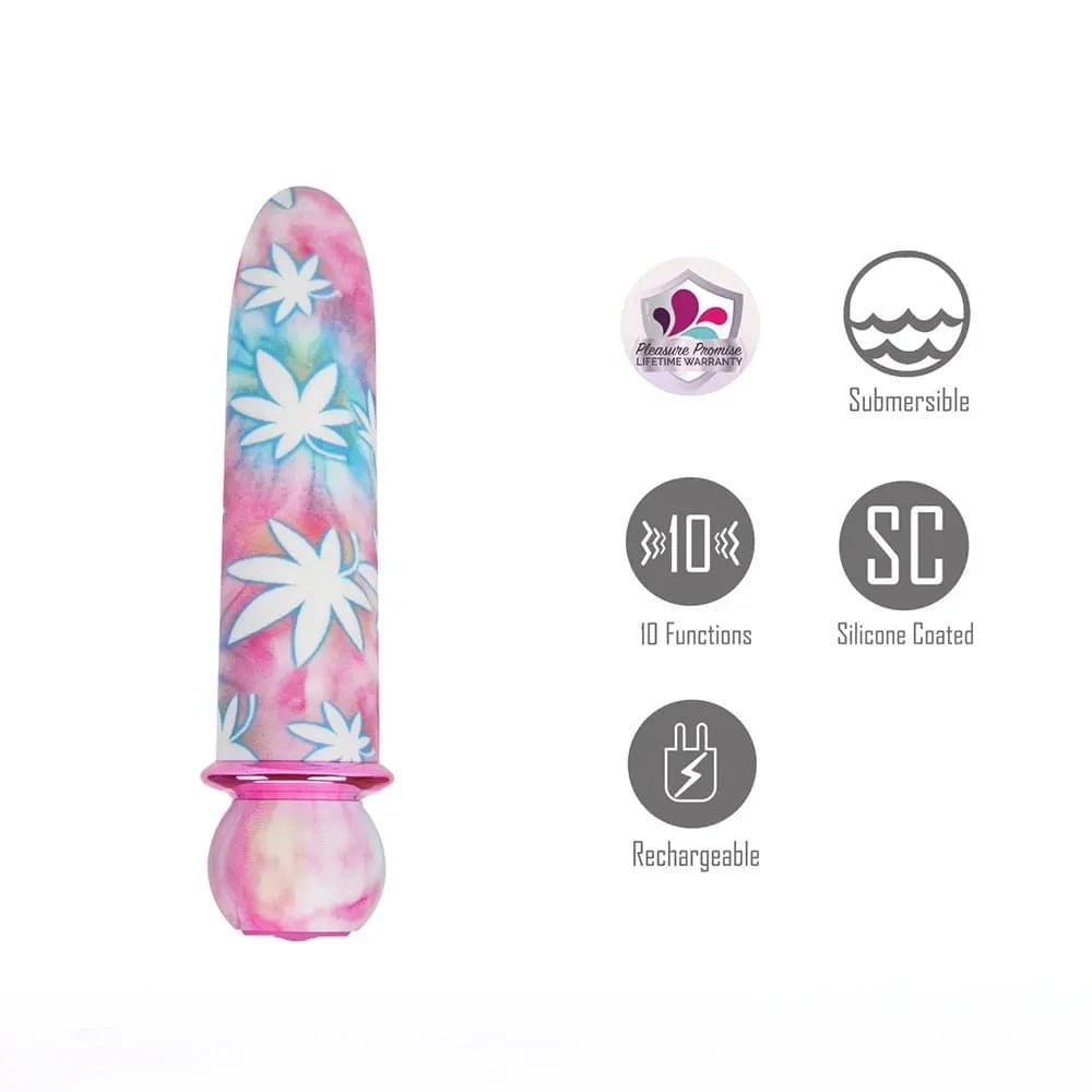 Maia JAGUAR 420 Tie Die - 420 Tie Die 10.1 cm USB Rechargeable Bullet Maia Toys Discreet Intimate Essentials.
