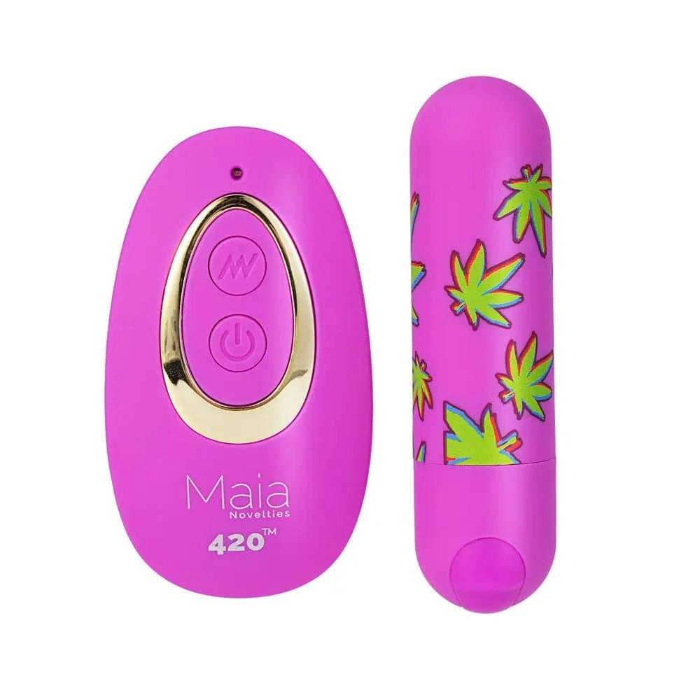 Maia JESSI 420 Remote -  7.6 cm USB Rechargeable Bullet with Wireless Remote Maia Toys Discreet Intimate Essentials.