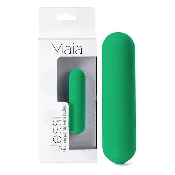 Maia Jessi - Emerald  7.6 cm USB Rechargeable Bullet Maia Toys Discreet Intimate Essentials.