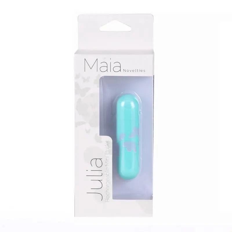 Maia Julia - Teal 7.6 cm USB Rechargeable Bullet Maia Toys Discreet Intimate Essentials.