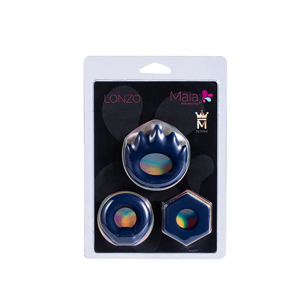 Shop affordable quality Maia LONZO - Silicone Cock Rings - Set of 3 - Discreet Intimate Essentials - COCK RINGS - Maia Toys