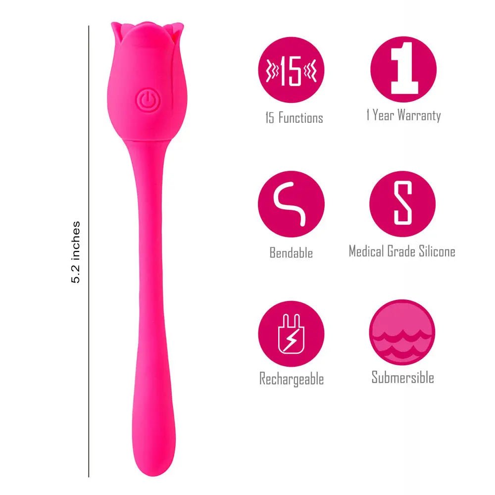 Shop affordable quality Maia MEADOW - 14 cm USB Rechargeable Flower Stimulator - Discreet Intimate Essentials - STIMULATORS - Maia Toys