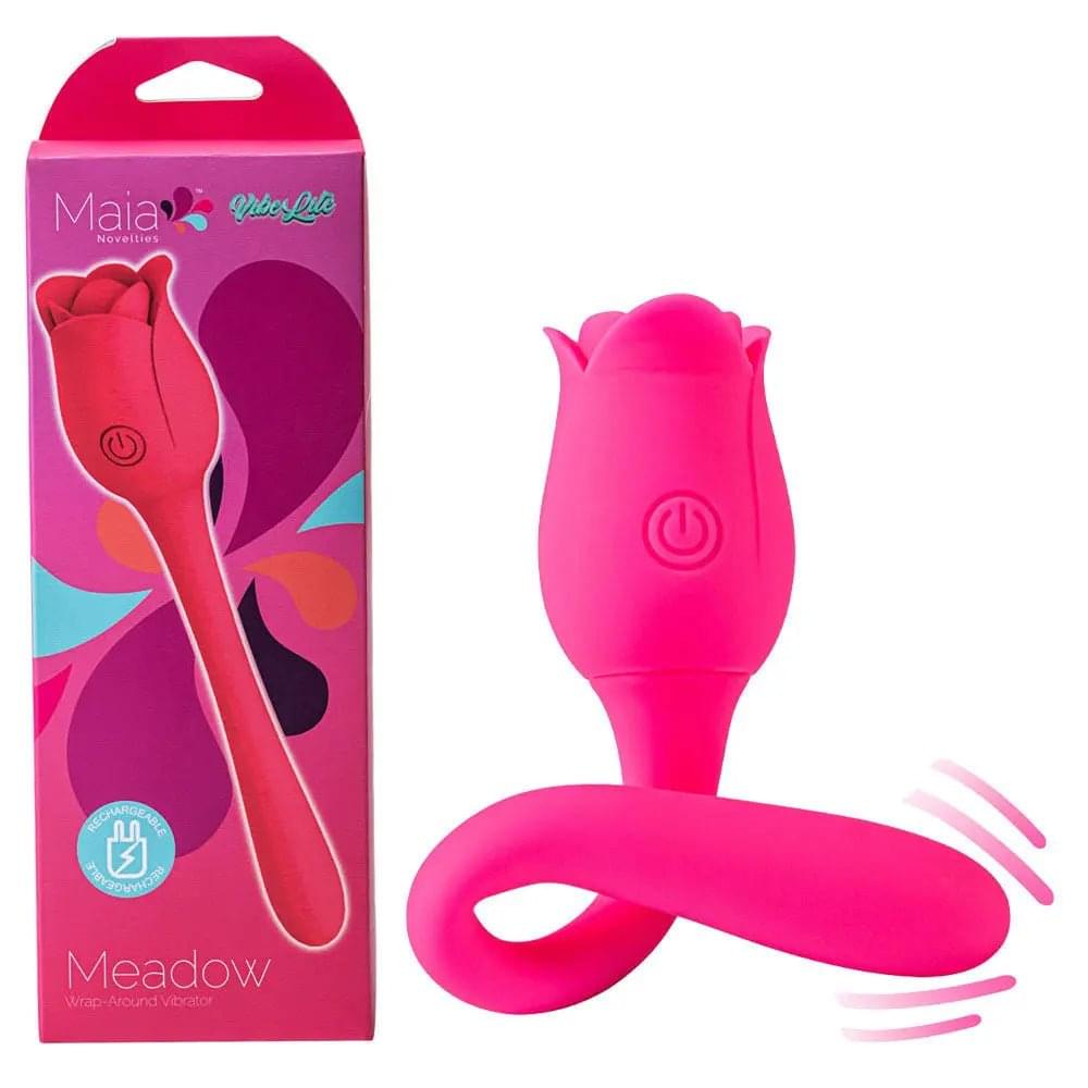 Maia MEADOW -  14 cm USB Rechargeable Flower Stimulator Maia Toys Discreet Intimate Essentials.