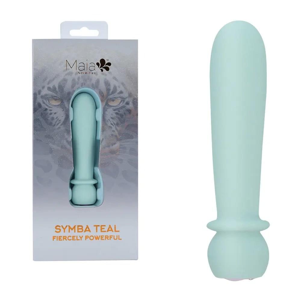 Maia SYMBA - Teal - Teal 10.8 cm USB Rechargeable Powerful Bullet Maia Toys Discreet Intimate Essentials.